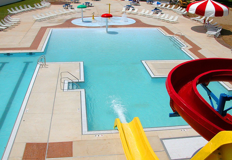 perimeter pool gutter systems for water parks