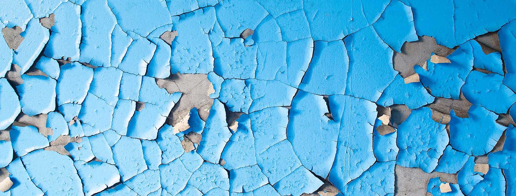 chipped paint on pool wall