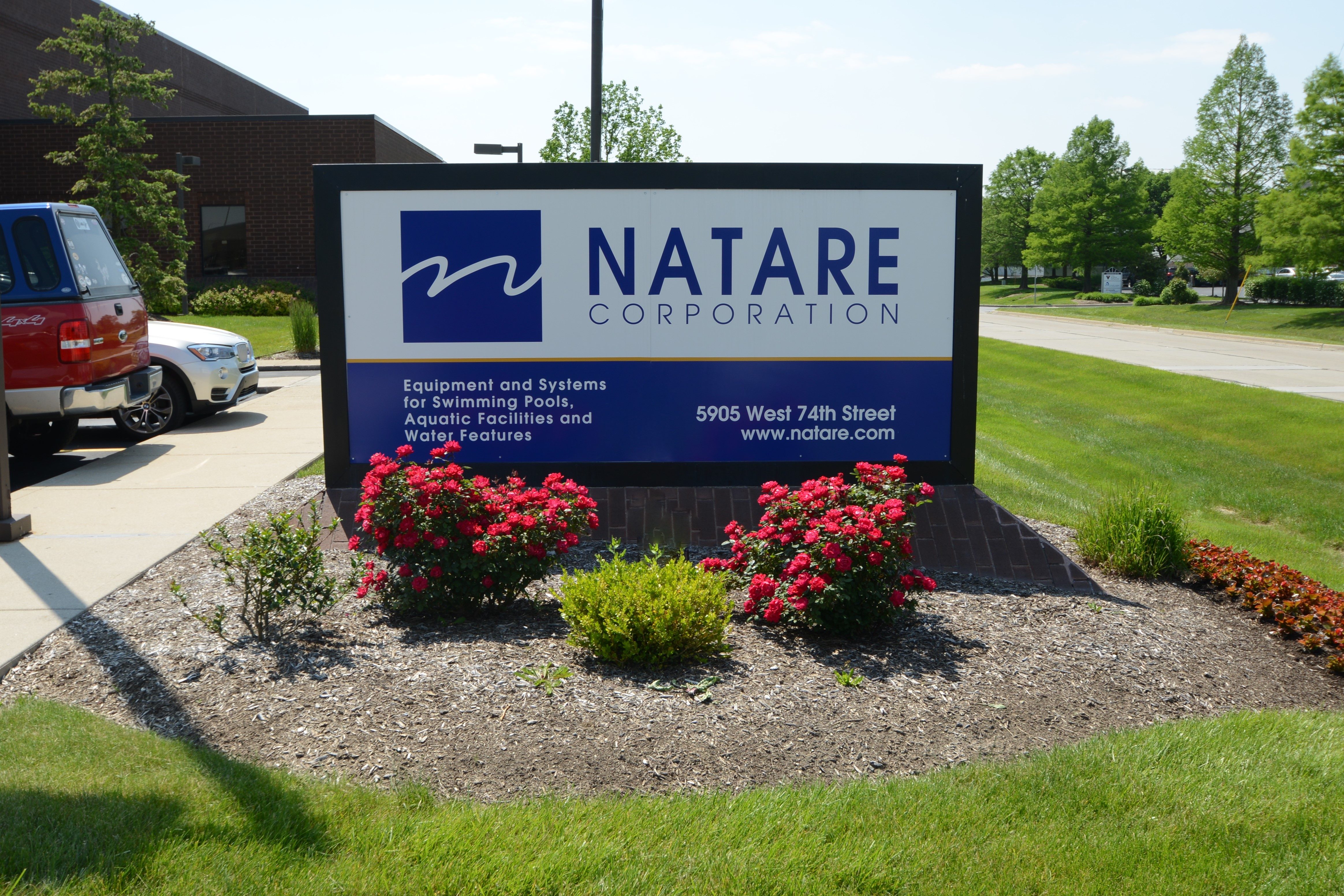 Natare Corporation headquarters Sign