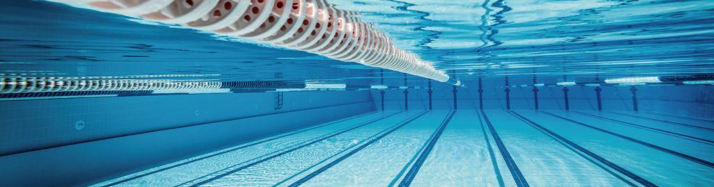 competition pool underwater view