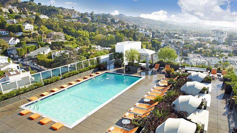 The Andaz West Hollywood rooftop pool